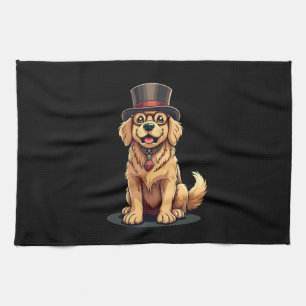 Golden Retriever Lover Dog Golden Retrievers Top H Kitchen Towel