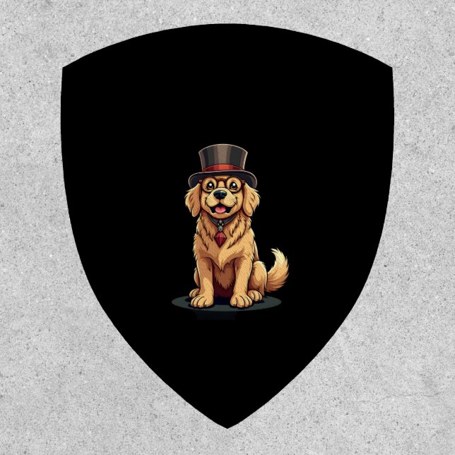 Golden Retriever Lover Dog Golden Retrievers Top H Patch (Front)
