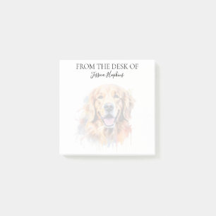 Golden Retriever Lover Monogrammed Dog Post-it Notes