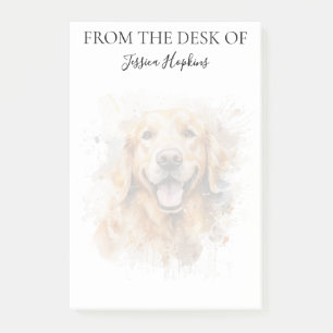 Golden Retriever Lover Monogrammed Dog Post-it Notes