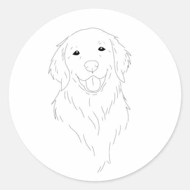 Golden retriever lover stickers (Front)