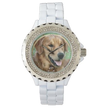 Golden Retriever Lovers Art Gifts Watch by DogsByDezign at Zazzle