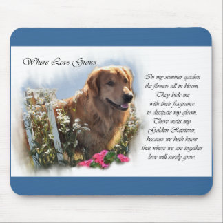 Golden Retriever Lovers Gifts Mouse Pad