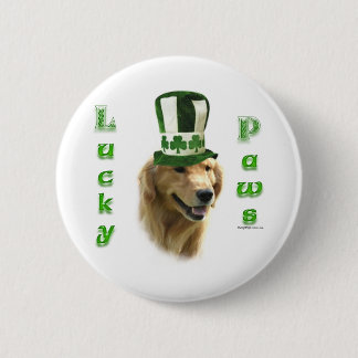 Golden Retriever Lucky Paws Button