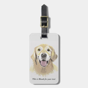 Golden Retriever Luggage Tag
