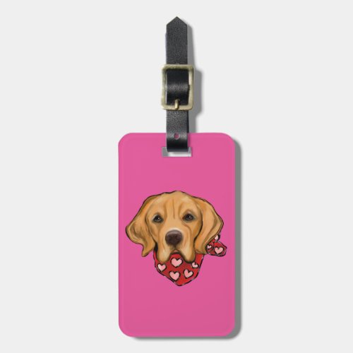 Golden Retriever Luggage Tag