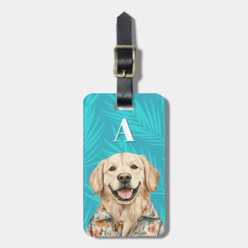 Golden Retriever Luggage Tag