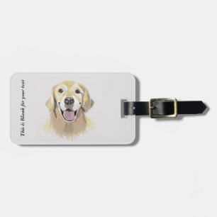 Golden Retriever Luggage Tag