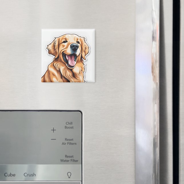Golden Retriever  Magnet (In Situ (Fridge))