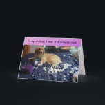 Golden Retriever Makes a Mess Funny Birthday Card<br><div class="desc">Jasper looks a bit guilty about the mess,  but of course it's not his fault! Tell your favorite dog lover to have a little extra fun on their birthday!</div>