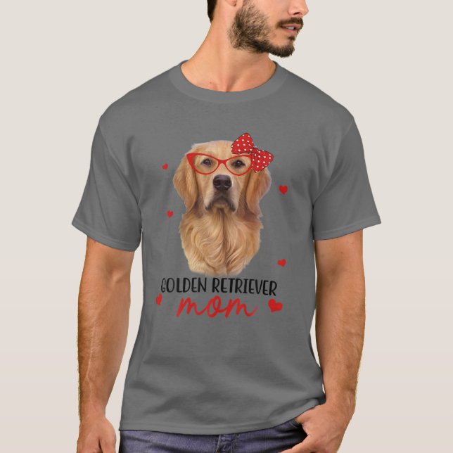 Golden Retriever Mama Dog Bandana Dog Lover Gifts T-Shirt (Front)