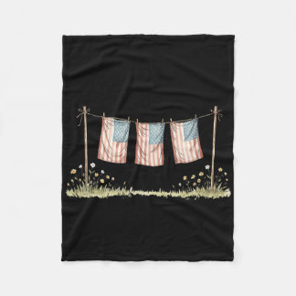 Golden Retriever merica Shirt Patriotic Puppy 4th Fleece Blanket