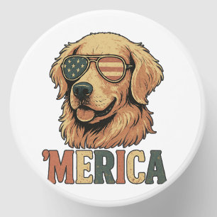 Golden Retriever 'Merica Sunglasses Mini Candle Favors