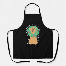 Golden Retriever Merry Christmas!   Apron