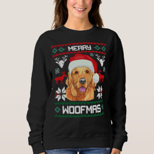 Golden Retriever Merry Woofmas Sweat Dog Christmas Sweatshirt