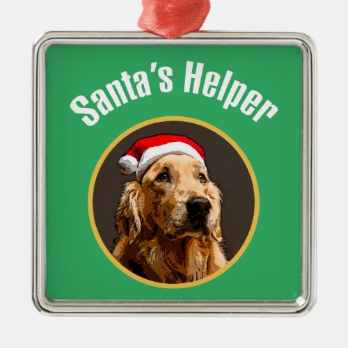 Golden Retriever  Metal Ornament