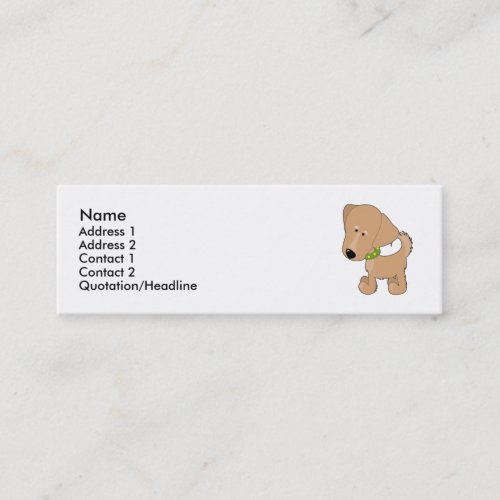 Golden Retriever Business Card
