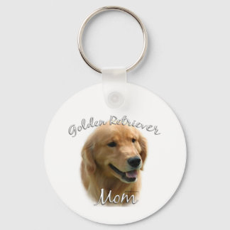 Golden Retriever Mom 2 Keychain