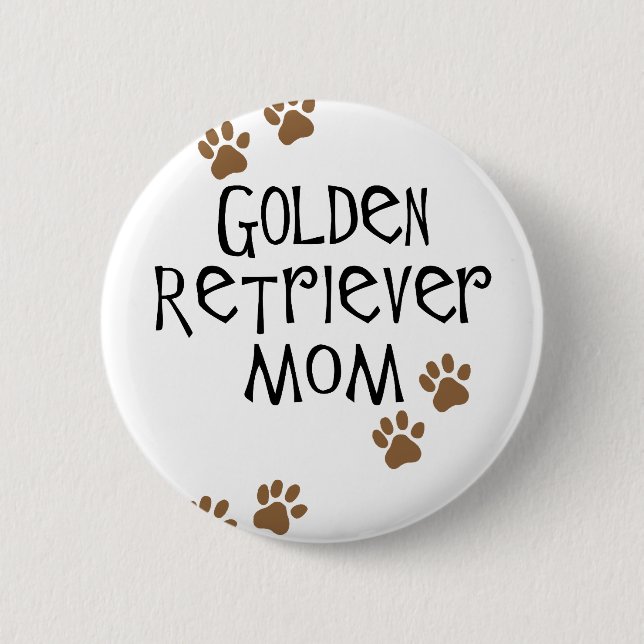 Golden Retriever Mom Button (Front)