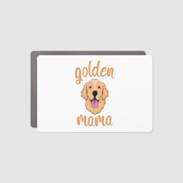 Golden Retriever Mom  Car Magnet (Front)