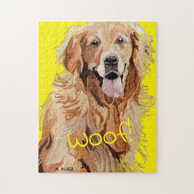 Golden Retriever Mom Cute Dog Breed Jigsaw Puzzle (Vertical)