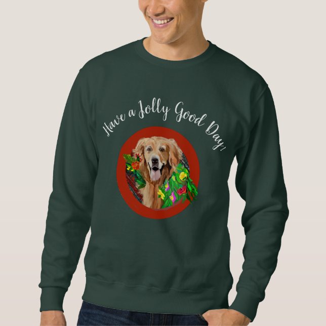 Golden Retriever Mom Cute Dog Breed Sweatshirt (Front)