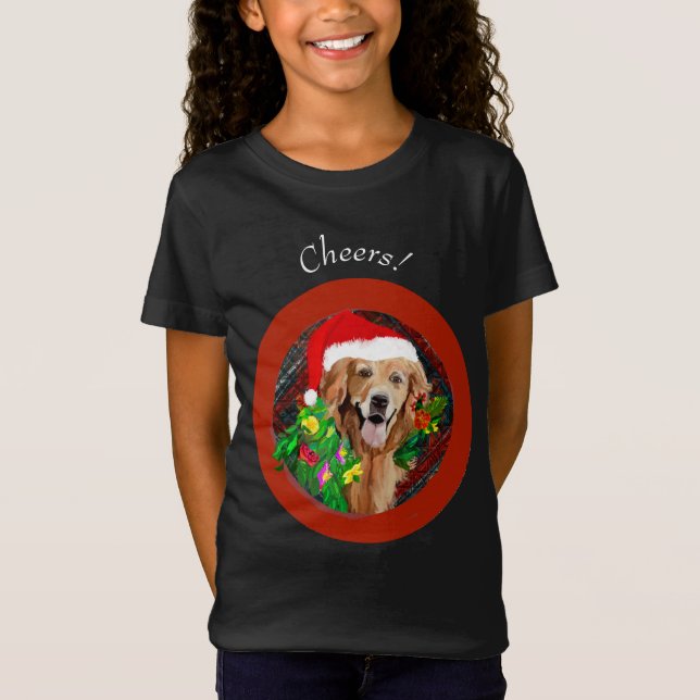 Golden Retriever Mom Cute Dog Breed T-Shirt (Front)
