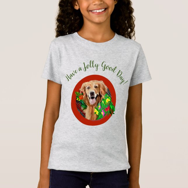 Golden Retriever Mom Cute Dog Breed T-Shirt (Front)