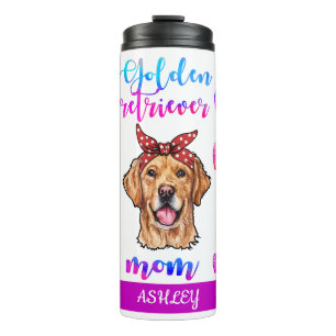 Golden retriever Mom Cute Mother's Day Dog Lover Thermal Tumbler