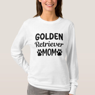 Golden Retriever Mom Dog Lover Long Sleeve Custom T-Shirt