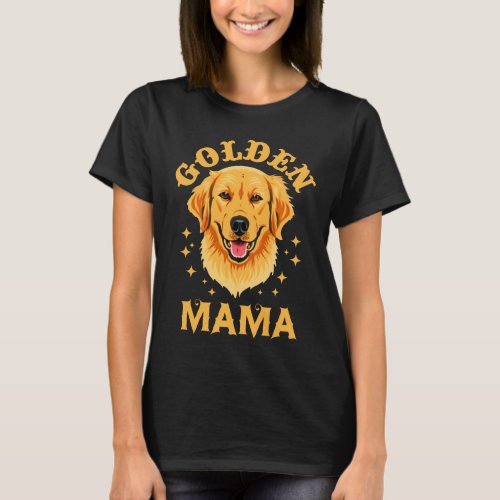 Golden Retriever Mom dog lover pet lover womens T_Shirt
