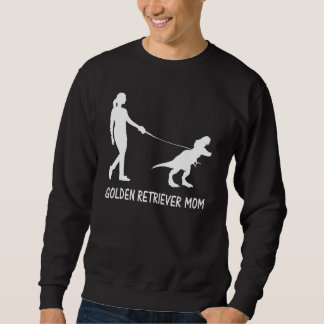 Golden Retriever Mom Dog Mama Dinosaur Women Mothe Sweatshirt