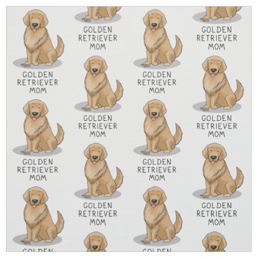 Golden Retriever Mom - Dog Mom Fabric