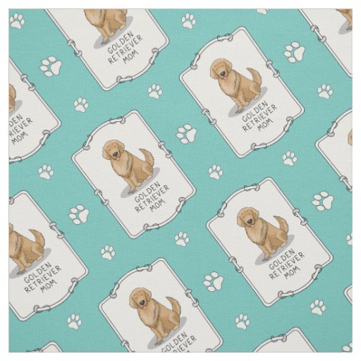Golden Retriever Mom - Dog Mom Fabric