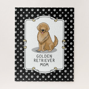 Golden Retriever Mom - Dog Mom Jigsaw Puzzle