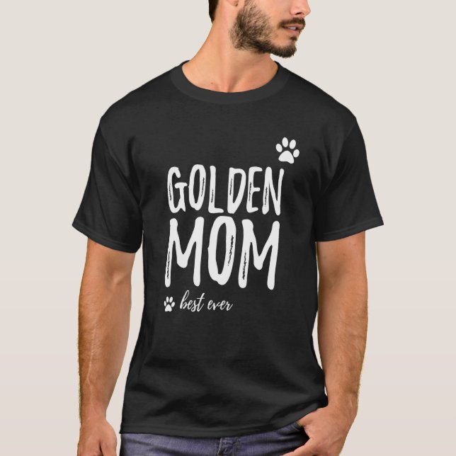 Golden Retriever  Mom Dog Mom T-Shirt (Front)