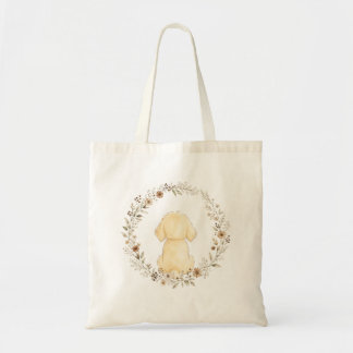 Golden Retriever Mom Elegant Watercolor Dog Mom Tote Bag