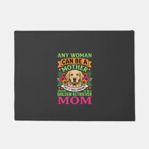 Golden Retriever Mom Floral Dog Lover Doormat