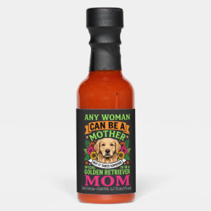 Golden Retriever Mom Floral Dog Lover Hot Sauces