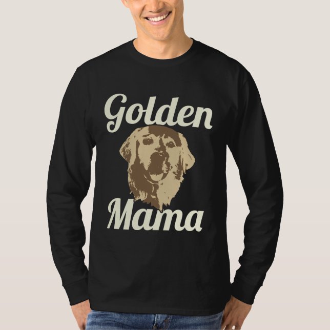 Golden Retriever Mom Golden Mama Dog Cute T-Shirt (Front)