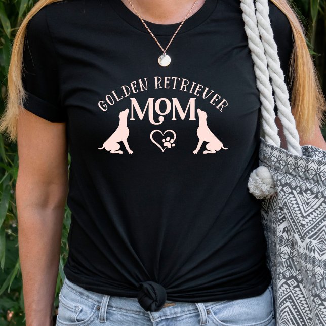 Golden Retriever Mom Heart Dog Paw T-Shirt (Creator Uploaded)