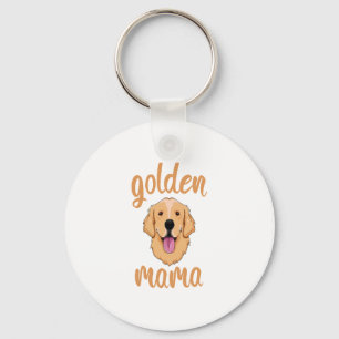 Golden Retriever Mom Keychain