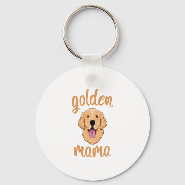 Golden Retriever Mom  Keychain (Front)