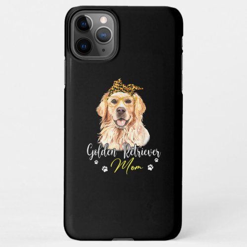Golden Retriever Mom Leopard Print Dog Lovers iPhone 11Pro Max Case