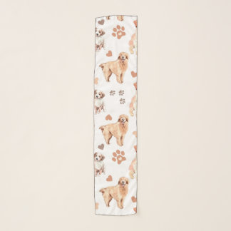 Golden Retriever Mom Pattern Scarf