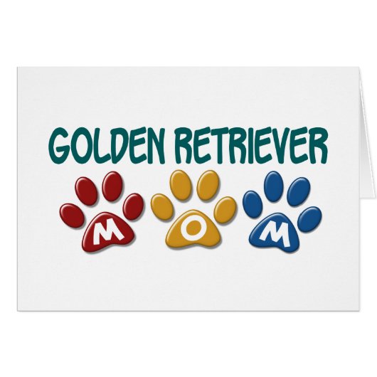 GOLDEN RETRIEVER Mom Paw Print 1 (Front Horizontal)