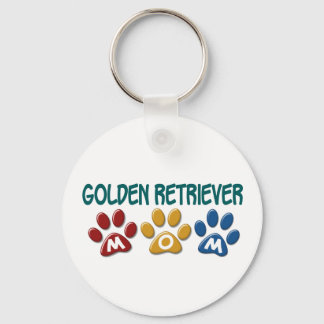GOLDEN RETRIEVER Mom Paw Print 1 Keychain
