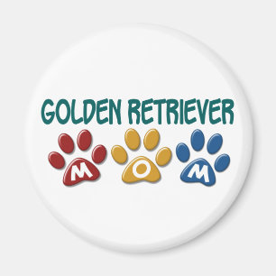 GOLDEN RETRIEVER Mom Paw Print 1 Magnet