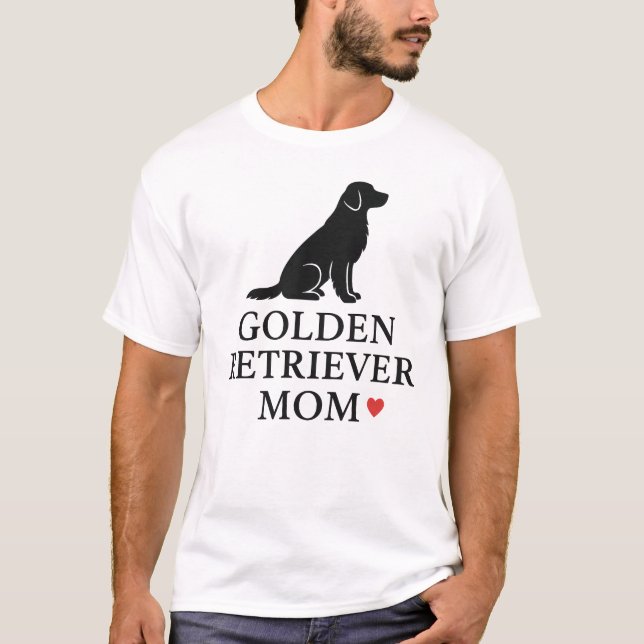 Golden Retriever Mom Proud Dog Parent  T-Shirt (Front)