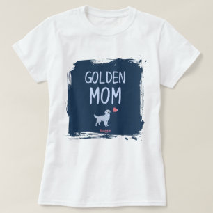 Golden Retriever mom shirt with custom name